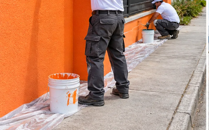 Imagen de referencia de pintura de casas y residencias para Zona 8: interior residencial y acabado de paredes