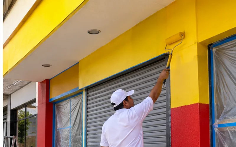 Imagen de referencia de pintura de negocios y locales comerciales para Mixco: local comercial y fachada de negocio