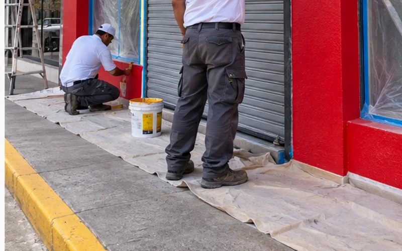 Imagen de referencia de pintura de negocios y locales comerciales para San Pedro Ayampuc: local comercial y fachada de negocio
