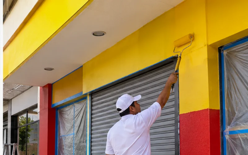 Imagen de referencia de pintura de negocios y locales comerciales para San Raymundo: local comercial y fachada de negocio