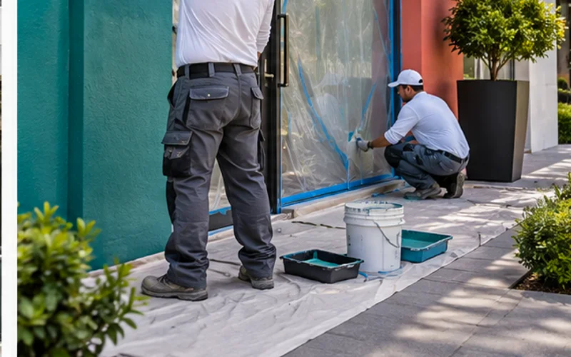 Imagen de referencia de pintura de negocios y locales comerciales para Zona 15: local comercial y fachada de negocio